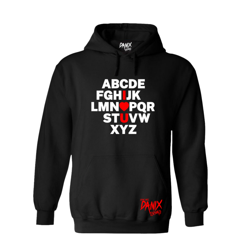 Sweat à capuche A à Z (I LOVE YOU) [DANIX CENSORED]